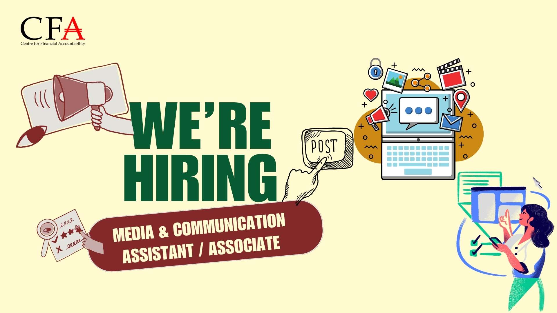 Media & Communication Assistant / Associate – Job Description
