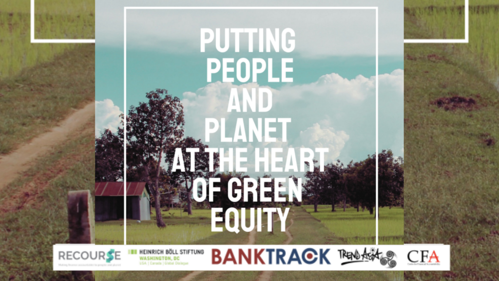 Ensuring green equity means equity for people and the Centre