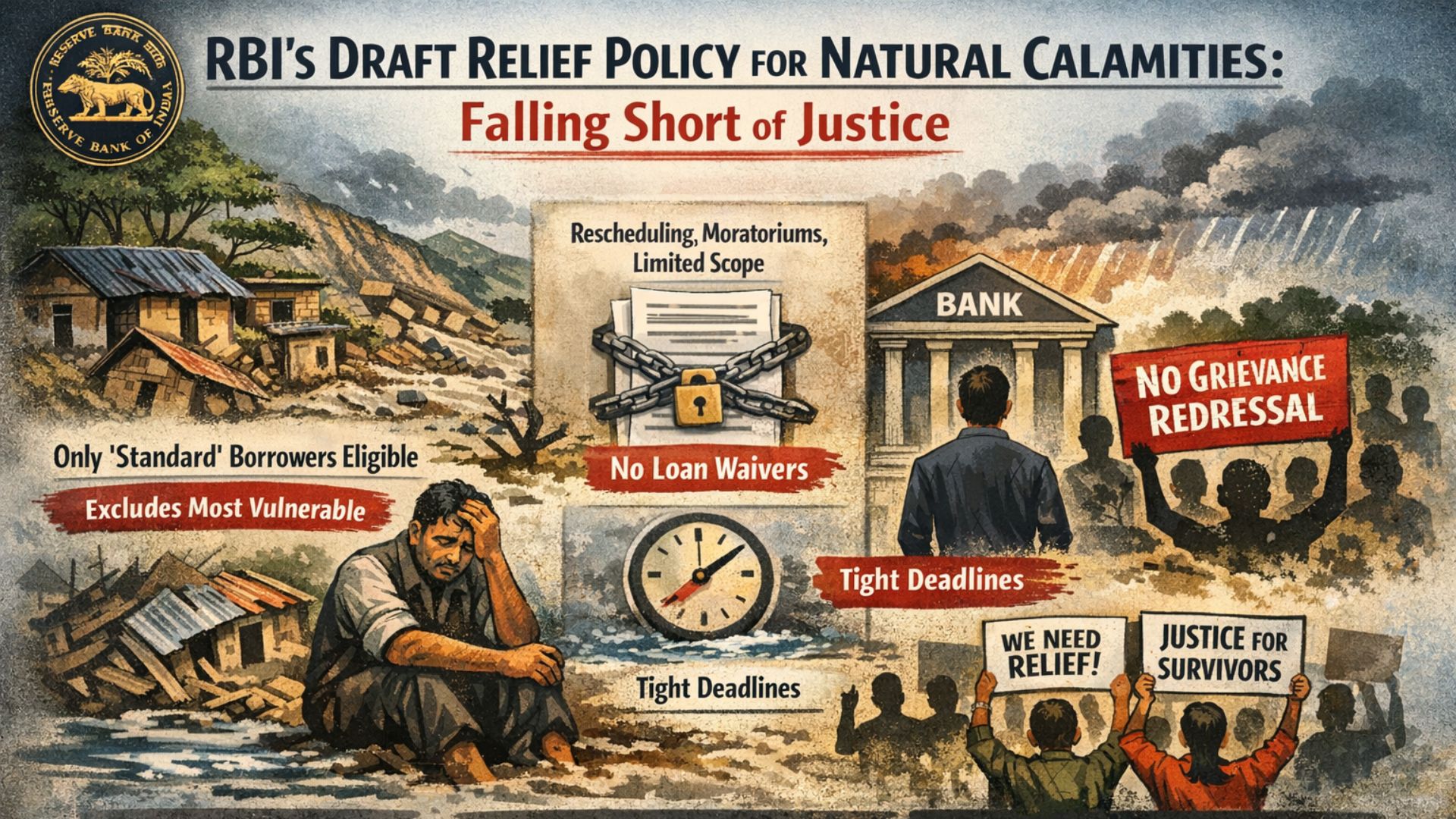 RBI’s Draft Relief Framework on Calamity-Affected Loans: A Missed Opportunity for Genuine Disaster Justice