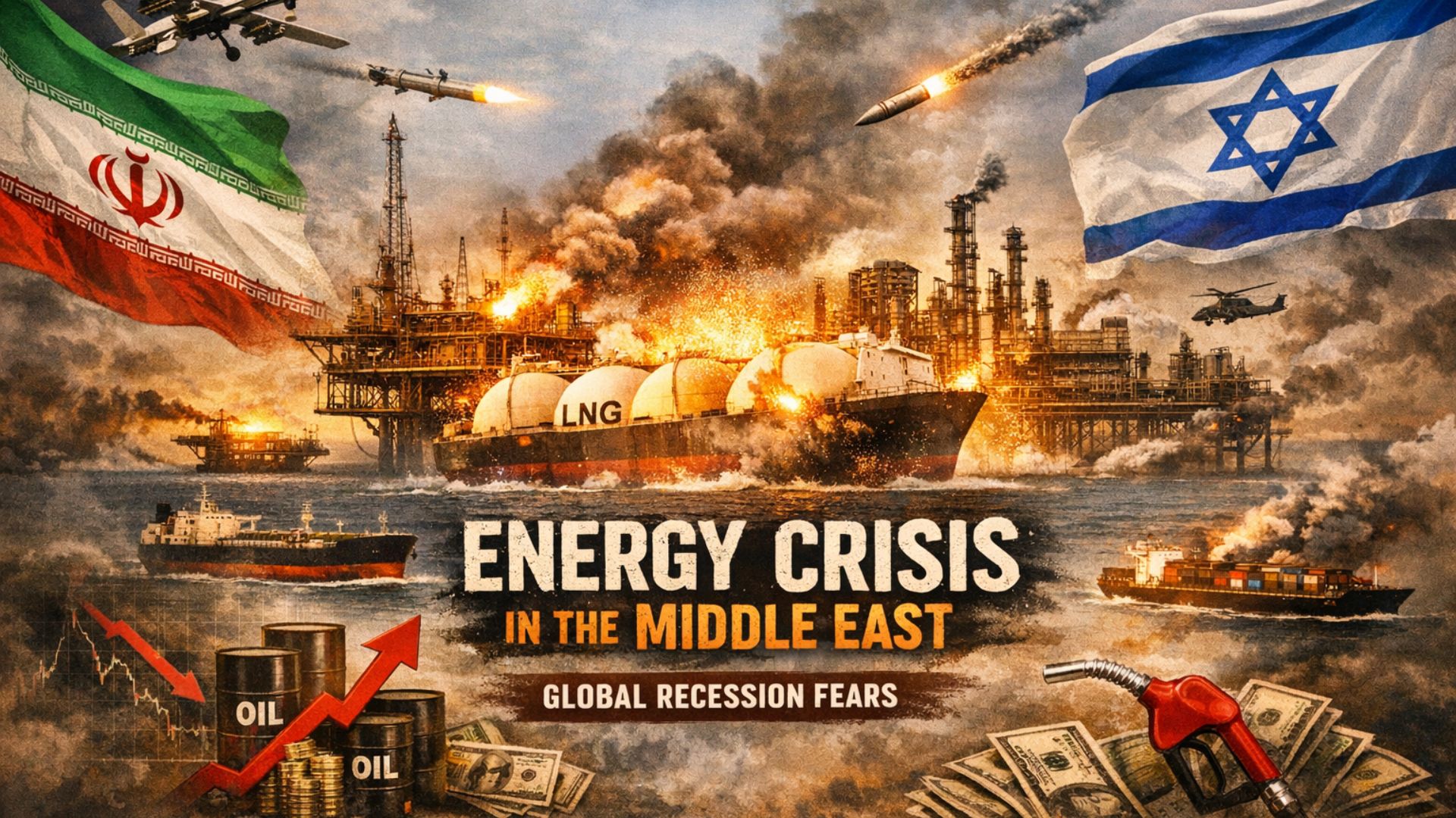 ऊर्जा ठिकानों पर हमले: दुनिया को मंदी की ओर धकेलता युद्ध